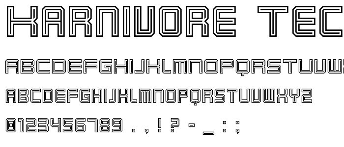 Karnivore Tecca font